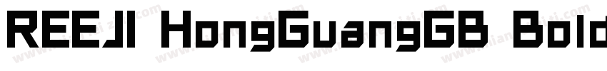 REEJI HongGuangGB Boldttf字体转换